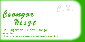 csongor wiszt business card